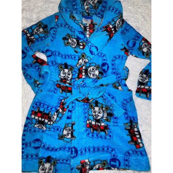Thomas the Train kids sz. 3T plush, comfortable bathrobe. Cute - Picture 1 of 7